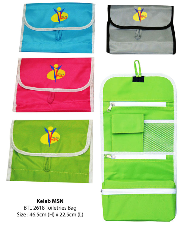 Toiletries Bag with Logo Printing