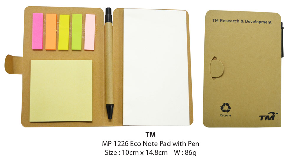 Eco Notepad with Pen
