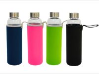 Glass Bottle with Pouch