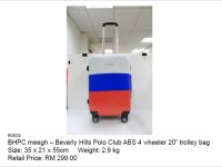 Beverly Hills Polo Club ABS 4 Wheeler 20” Trolley Bag
