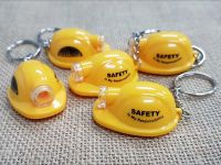Safety Helmet Torchlight Keychain