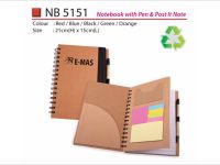 Notebook with Pen & Post It Note NB5151