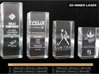 Crystal Paper Weight (2D inner laser engraving)