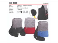 <p>Sling Chest Pouch Knapsack Model: BB 2403 Size: 29(H) x 19(L) x 6(W)cm Material: Polyester Weight: 184g Colour: Black / Red / Blue</p>
