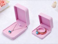 Velvet Ring Necklace Jewelry Box