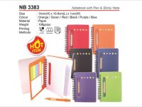Notebook with Pen & Sticky Note NB3383