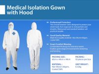 Medical Isolation Gown with Hood