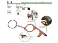 Multi-Functional Epidemic Prevention Keychain C19