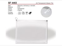 A4 Transparent Zipper File SF4463