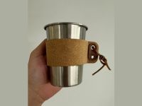 Stainless Steel Mug 350ml with Cork PU Holder