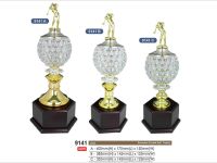 Exclusive Crystal Golf Trophy 9141