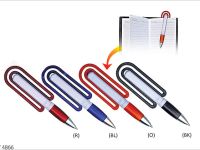 Plastic Pen with Bookmark Y4866
