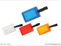 Frosted Luggage Tag