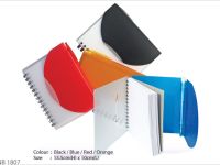 <p>Notebook with Pen Model: NB 1807 Size: 13.5(H) x 10(L)cm Colour: Red / Orange / Blue / Black</p>
