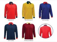 Unisex Long Sleeve Polo Shirt (CVC Single Jersey)