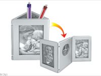 Pen Holder with Clock & Photo Frame PH761