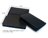 Leather Card Holder Ext. Pocket