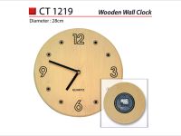 Round Wooden Wall Clock CT1219