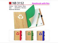 Bamboo Notebook with Pen NB3152