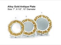 Alloy Gold Antique Plate