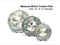 Malaysia Motive Pewter Plate