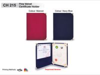 Fine Velvet Certificate Holder
