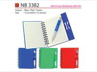 Hard Cover Notebook with Pen NB3382