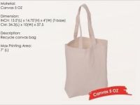 Canvas Bag 5oz