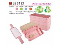 Wheat Straw Bento Box LB3183
