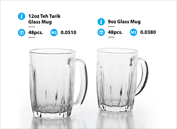 Teh Tarik Mamak Glass Mug - Toppoint