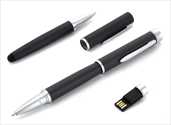 Metal Pen with Stylus & USB Drive