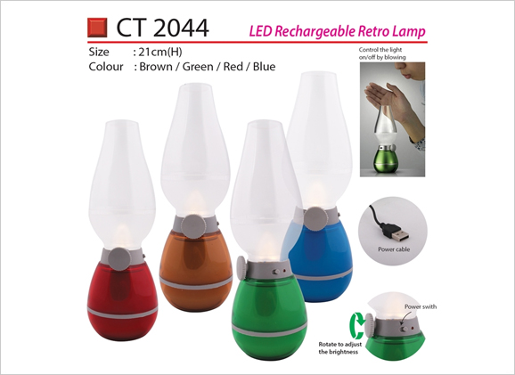 LED Rechargeable Retro Lamp CT2044