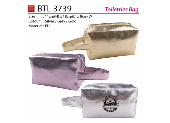 Shining PU Toiletries Bag BTL3739