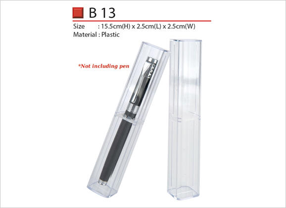 Transparent Plastic Pen Box B13