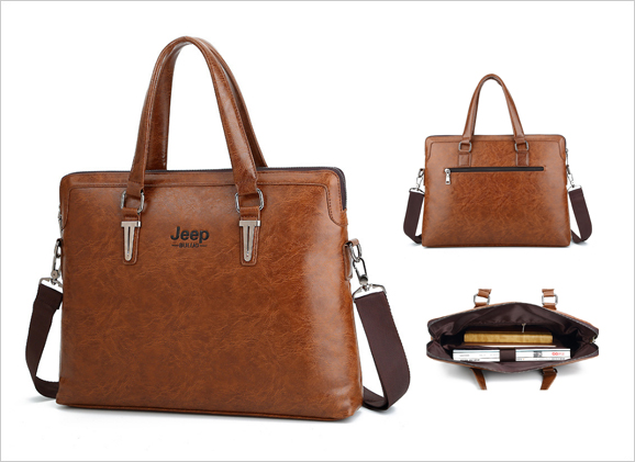 PU Leather Document Bag
