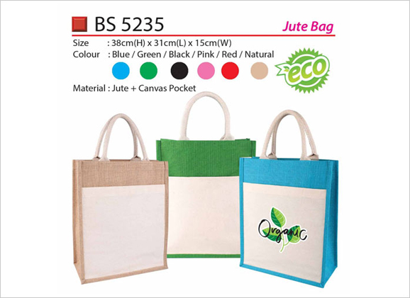 Jute Bag with Pocket BS5235