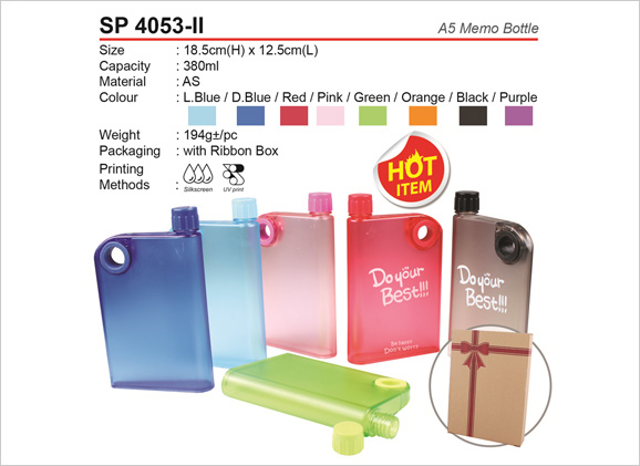 A5 Memo Bottle 380ml sp4053ii