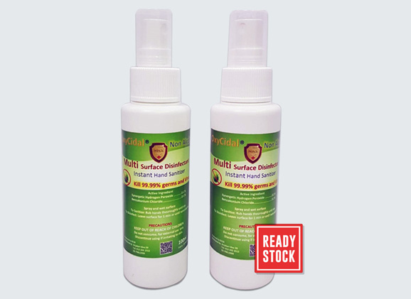 Hand Sanitizer 100ml Oxycidal Mist Spray Non-Alcohol Based