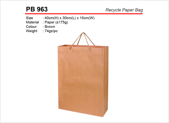 Large Recycle Paper Bag PB963