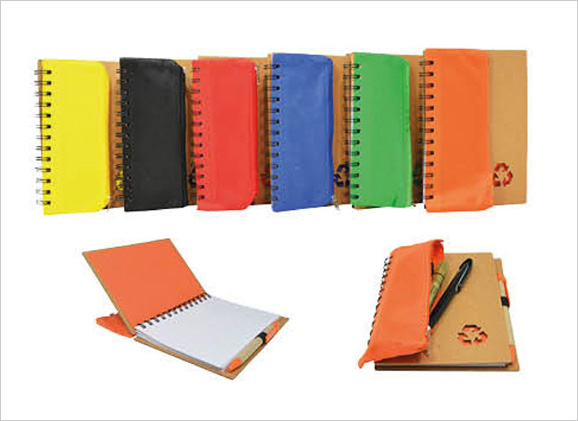 Eco Notebook with Pencil Pouch & Pen NB6602