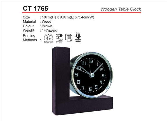 Wooden Table Clock CT1765