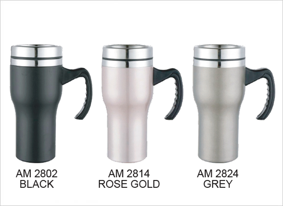 Stainless Steel Auto Mug 500ml AM28