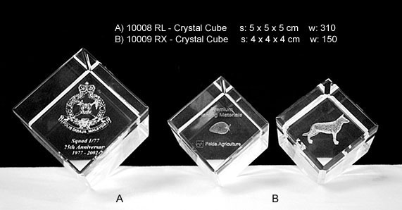 Square Shape Crystal Cube