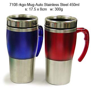 Mug-Auto Stainless Steel 450ml