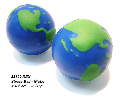 Globe Atlas Shape Stress Ball