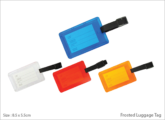 Frosted Luggage Tag