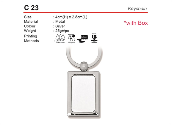 C23 Metal Keychain
