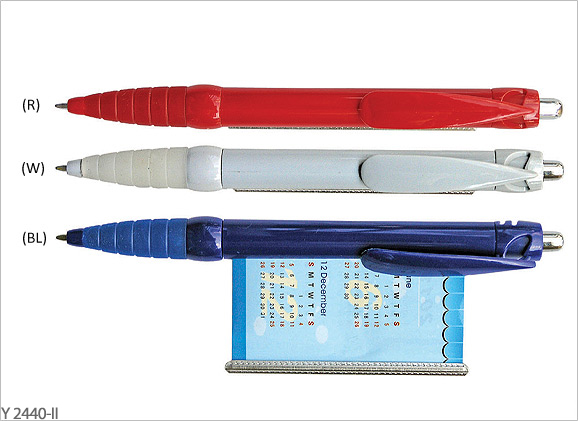 Plastic Pen with Calendar Y2440-ii