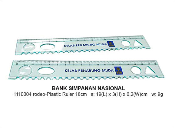 Plastic Ruler 18cm