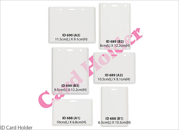 Transparent ID Card Holder